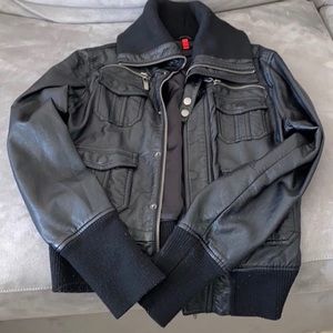 Barney’s 5/48 Faux Leather Moto Jacket